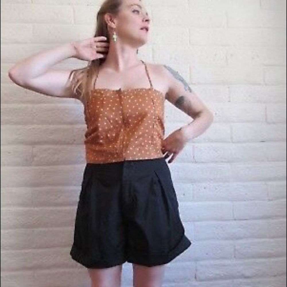 Black Yohji Yamamoto Y-3 Adidas shorts